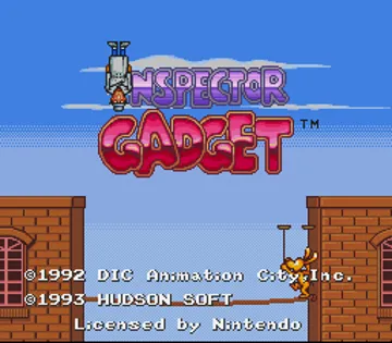 Inspector Gadget (USA) screen shot title